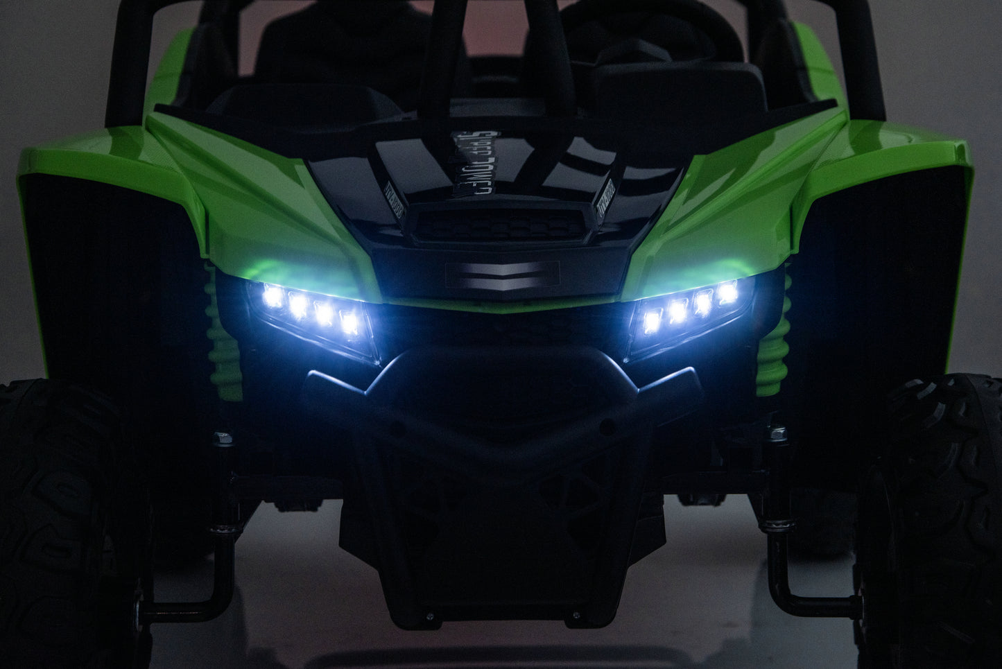 LED lighting package on the Apex XXL ride-on UTV.