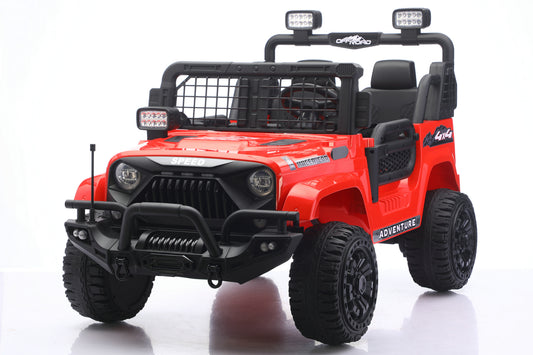 2 seater 24v 2 seater jeep in red colour