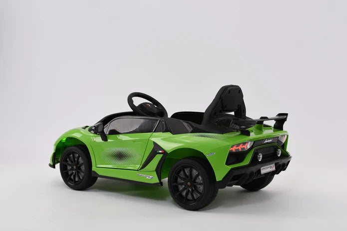 Lamborghini Aventador SVJ 12V Kids Ride On Car | Bluetooth + Lambo Doors