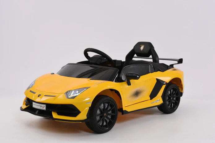 Lamborghini Aventador SVJ 12V Kids Ride On Car | Bluetooth + Lambo Doors