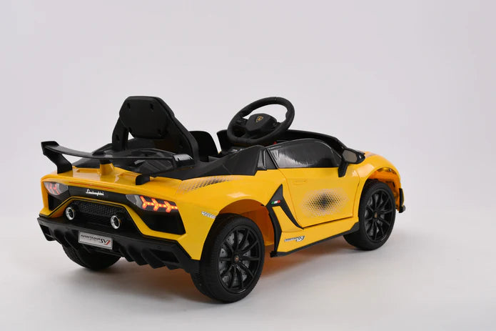 Lamborghini Aventador SVJ 12V Kids Ride On Car | Bluetooth + Lambo Doors