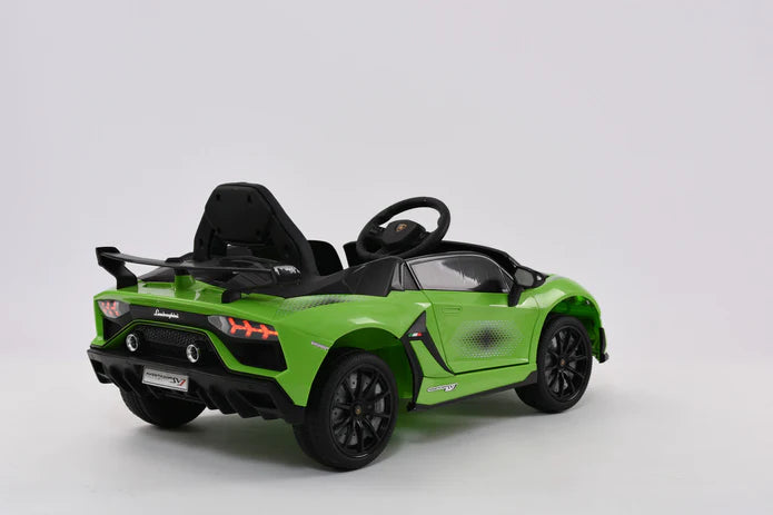 Lamborghini Aventador SVJ 12V Kids Ride On Car | Bluetooth + Lambo Doors