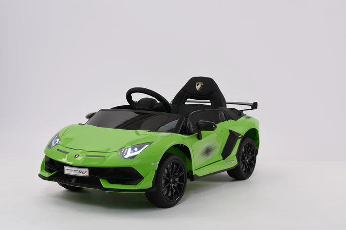 Lamborghini Aventador SVJ 12V Kids Ride On Car | Bluetooth + Lambo Doors