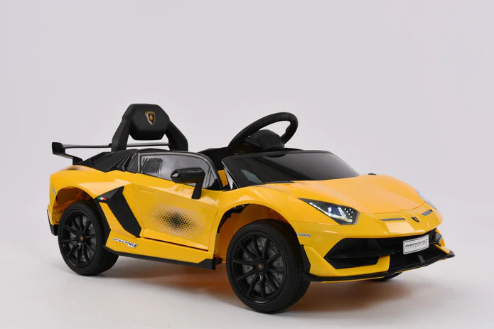 Lamborghini Aventador SVJ 12V Kids Ride On Car | Bluetooth + Lambo Doors
