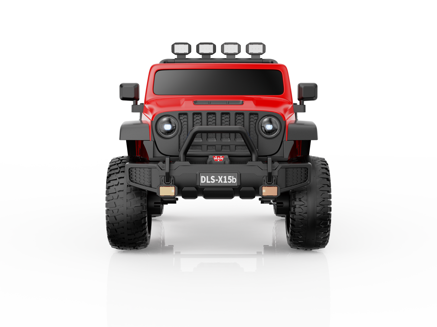 Monster Jeep 24V Ride-On Car – 2-Seater, 4X4 with 800W Motors, Lifted Suspension, Rubber Wheels, Bluetooth, LED Lights, and Parental Remote for Kids