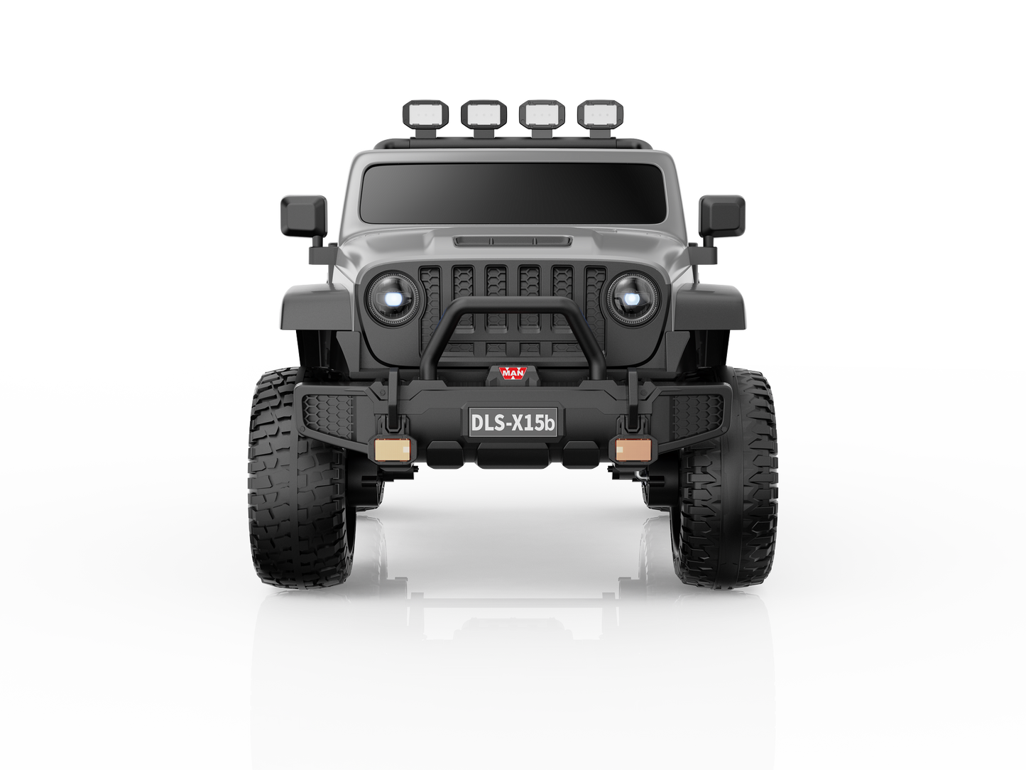 Monster Jeep 24V Ride-On Car – 2-Seater, 4X4 with 800W Motors, Lifted Suspension, Rubber Wheels, Bluetooth, LED Lights, and Parental Remote for Kids
