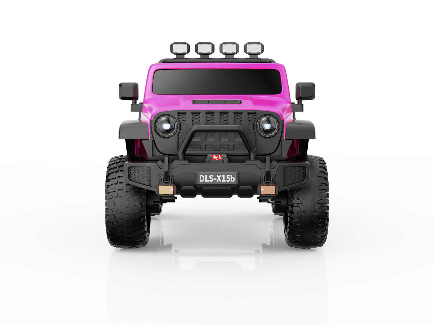 Monster Jeep 24V Ride-On Car – 2-Seater, 4X4 with 800W Motors, Lifted Suspension, Rubber Wheels, Bluetooth, LED Lights, and Parental Remote for Kids