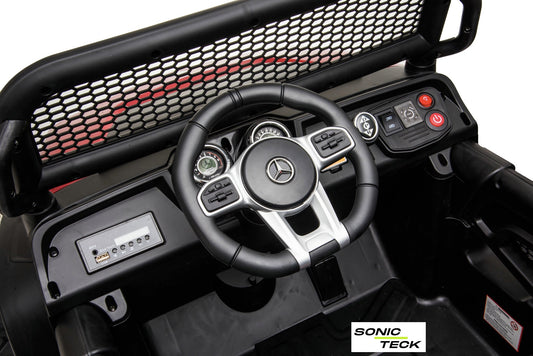 Mercedes Benz Unimog 4x4 2 Seater Kids Ride On Car | 3 Point Harness