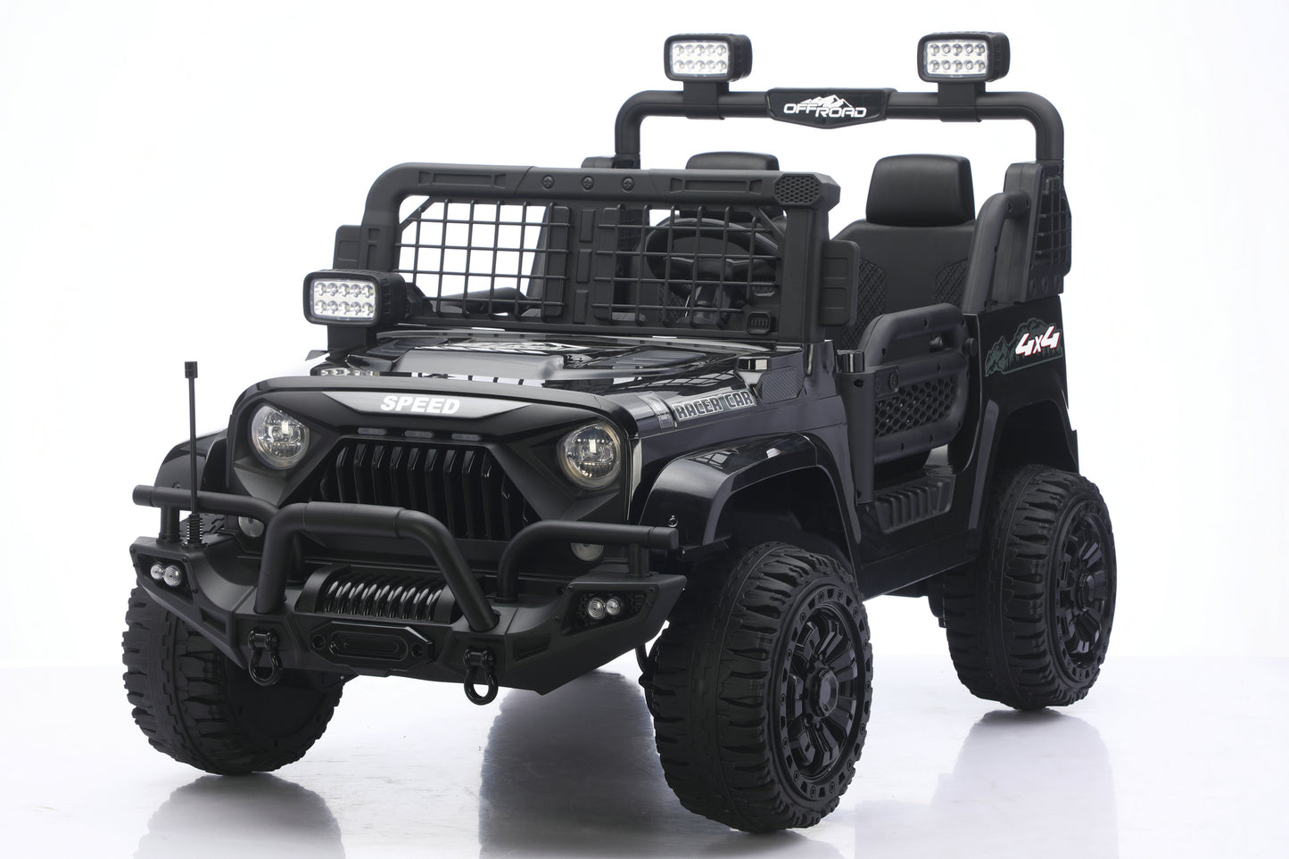 24v 2 seater jeep ride-on in black colour