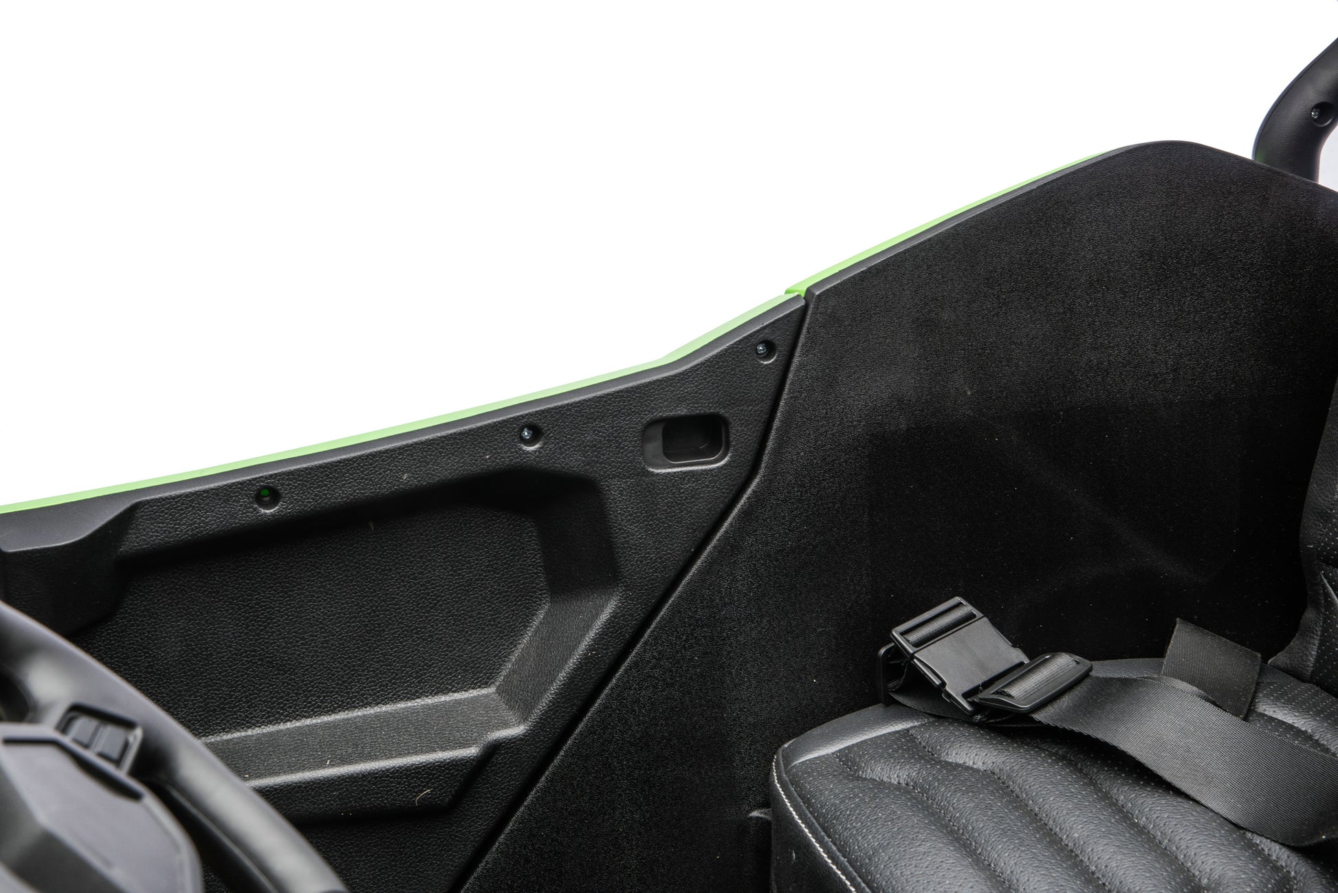 Heavy-duty metal chassis construction of the Apex XXL ride-on UTV.