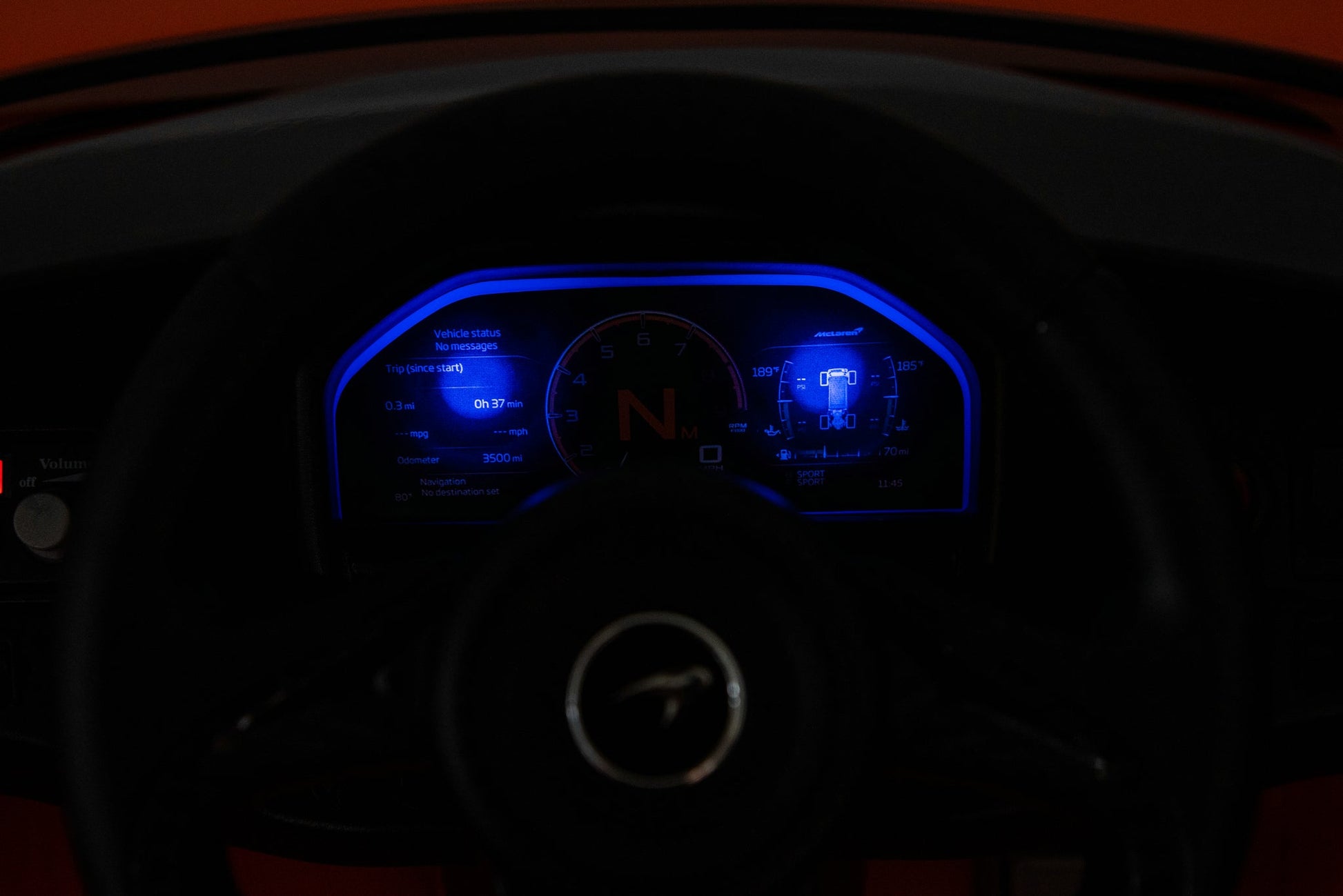 McLaren 765LT 12V Kids Ride-On Car in orange with rubber tires, leather seat, LED lights, butterfly doors, parental remote control, and rechargeable battery.
electric-powered kids ride on car McLaren 765LT 12v