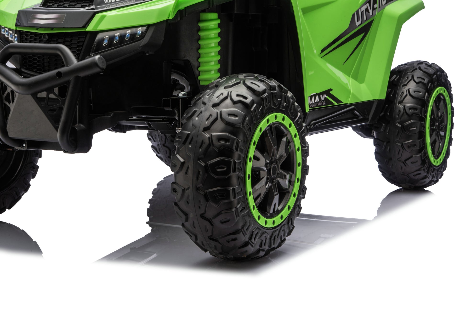 Close-up view of the Apex XXL off-road wheel and tire.