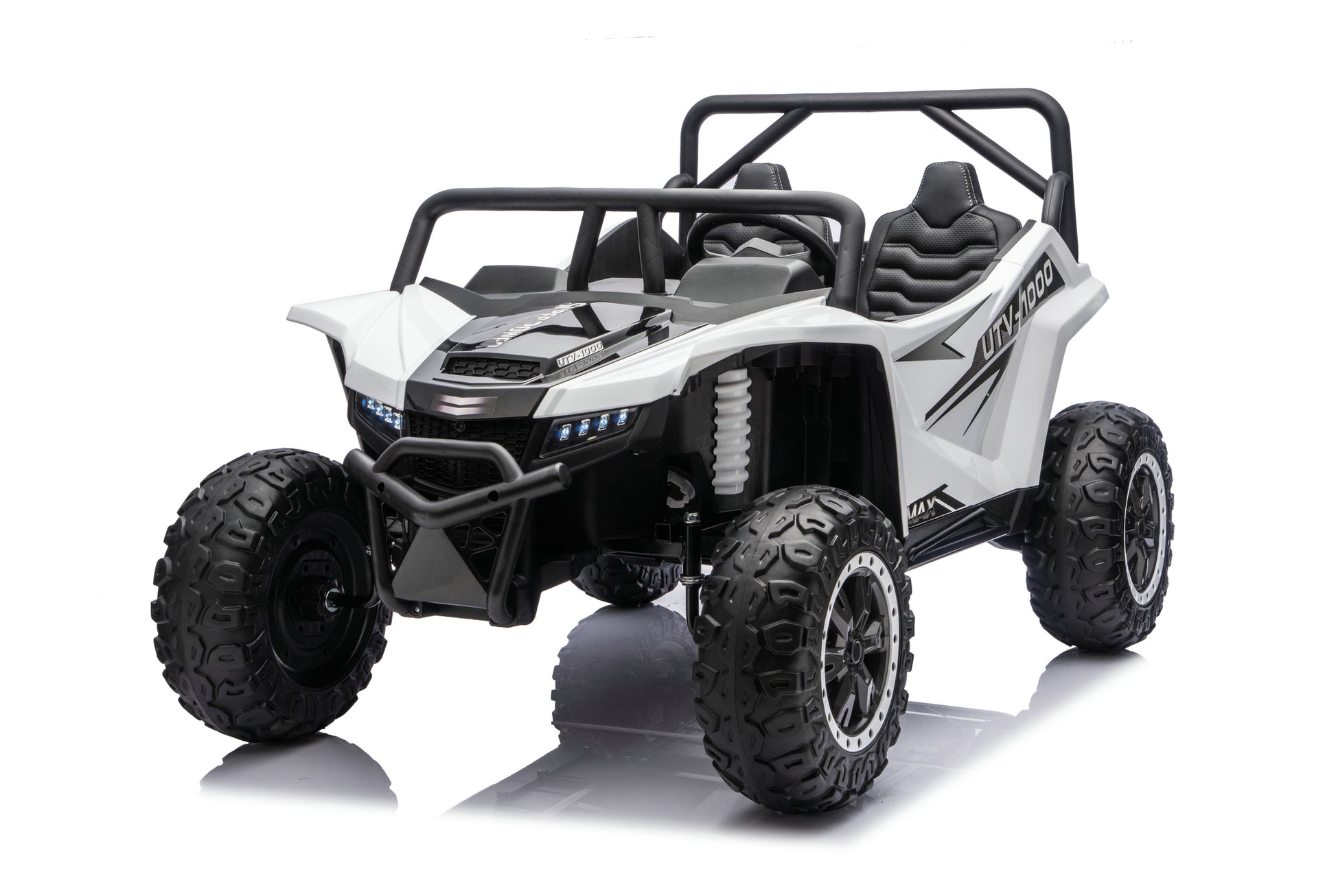 Premium outdoor electric ride-on UTV for children.