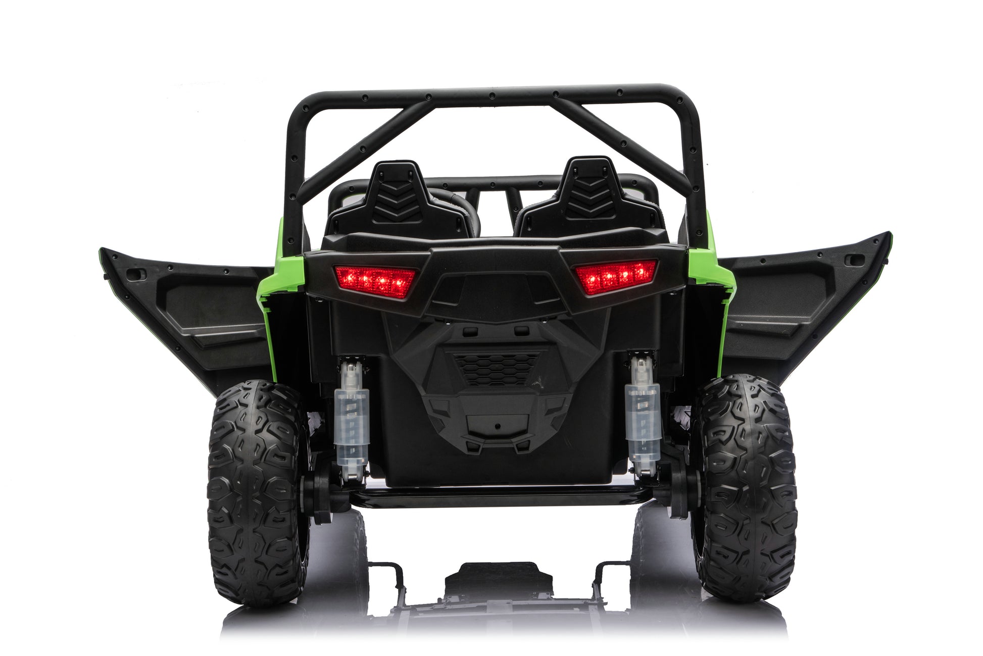 Spacious two-seater design of the Apex XXL 24V ride-on UTV.