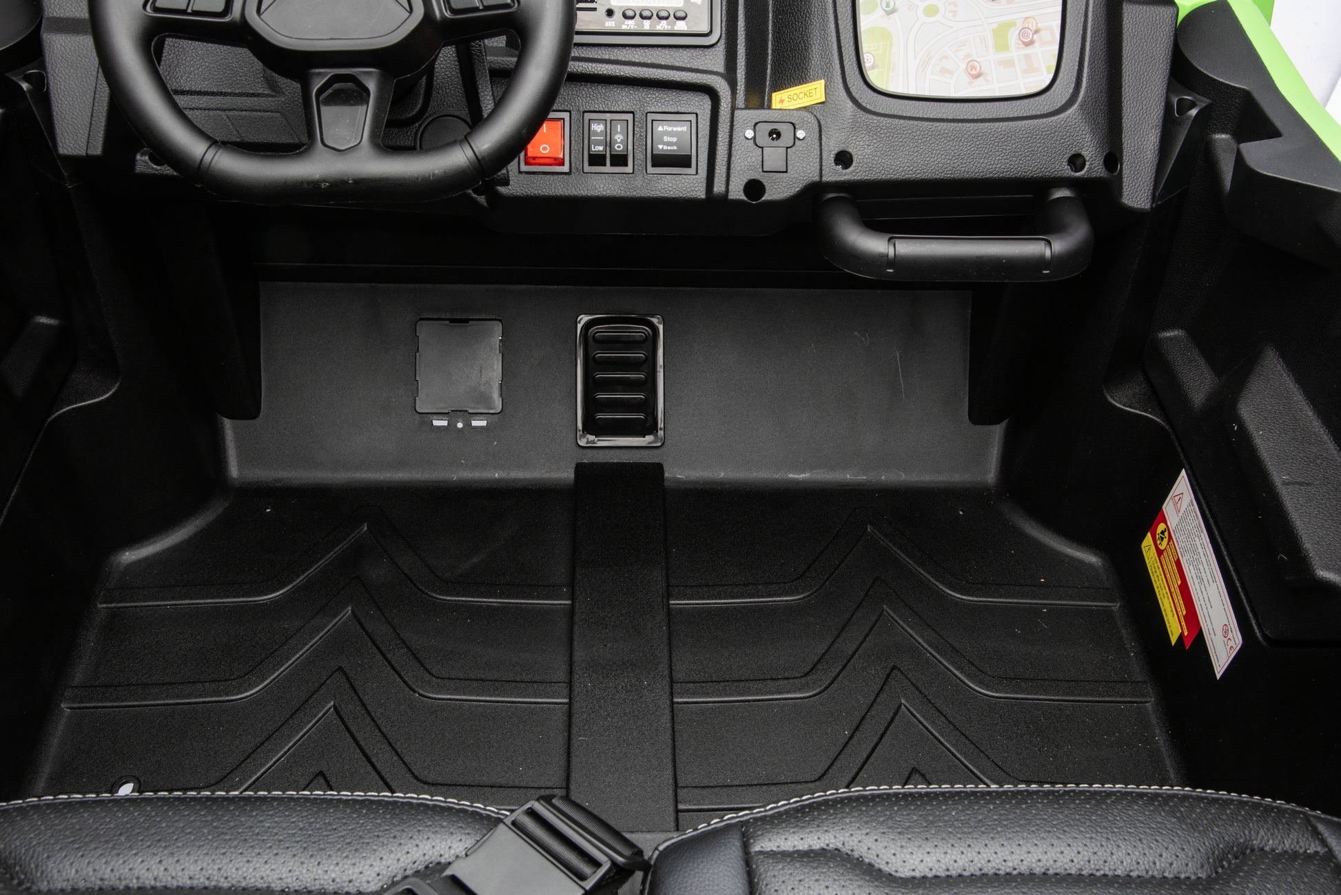 Top view of the Apex XXL 24V electric ride-on UTV.