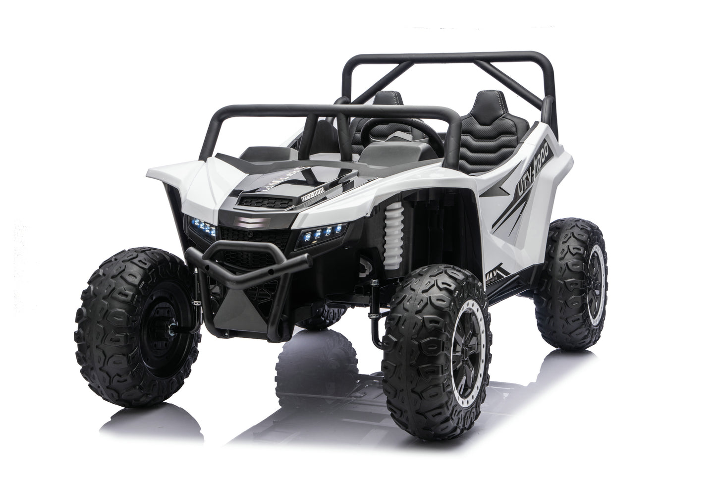 Apex XXL 24V ride-on UTV driving on gra