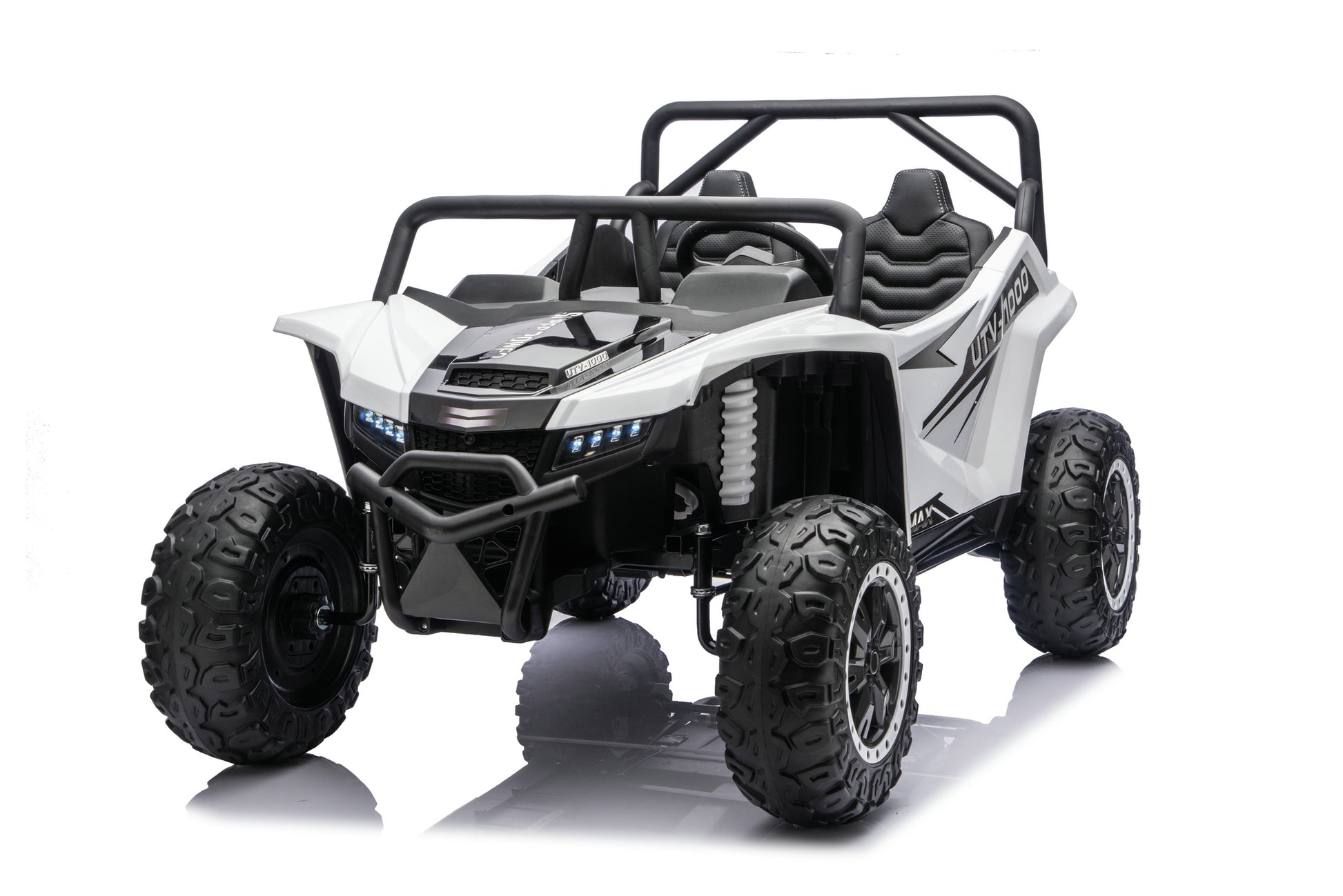 Apex XXL 24V ride-on UTV driving on gra