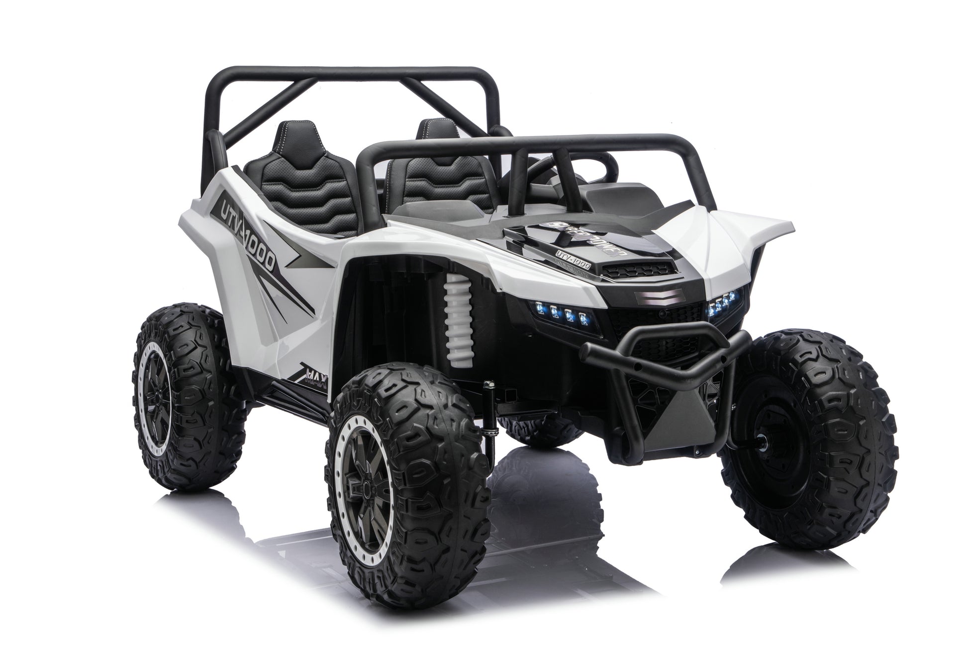 Apex XXL premium kids UTV with 800W motors and rubber tires.