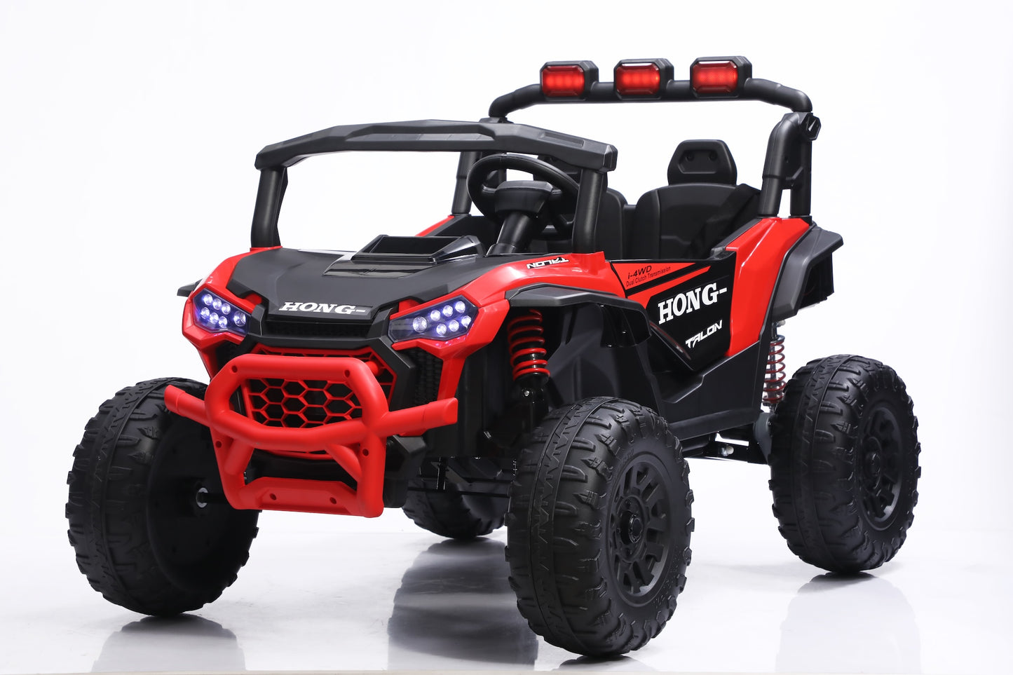 kids 24v utv in red colour big 2 seater