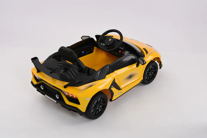 Lamborghini Aventador SVJ 12V Kids Ride On Car | Bluetooth + Lambo Doors