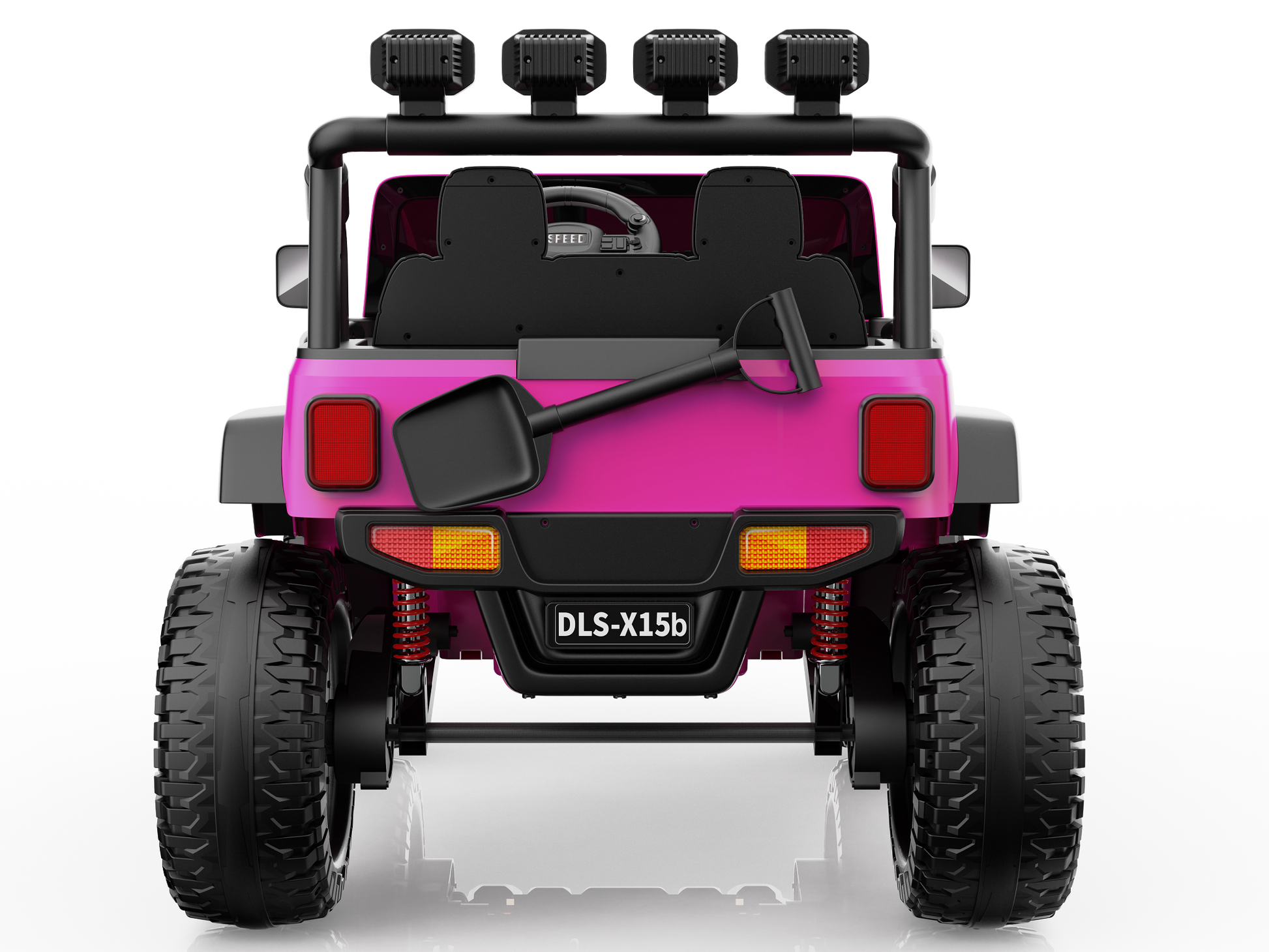 Monster Jeep 24V Ride-On Car – 2-Seater, 4X4 with 800W Motors, Lifted Suspension, Rubber Wheels, Bluetooth, LED Lights, and Parental Remote for Kids