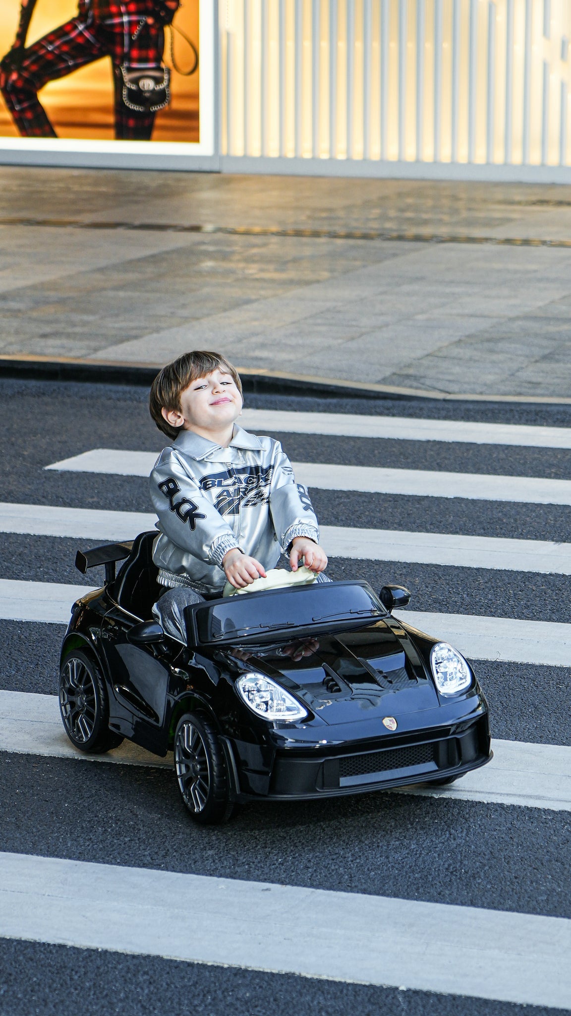 Porsche-Style 12V Kids Ride-On Car | Remote Control, LED Lights & Suspension