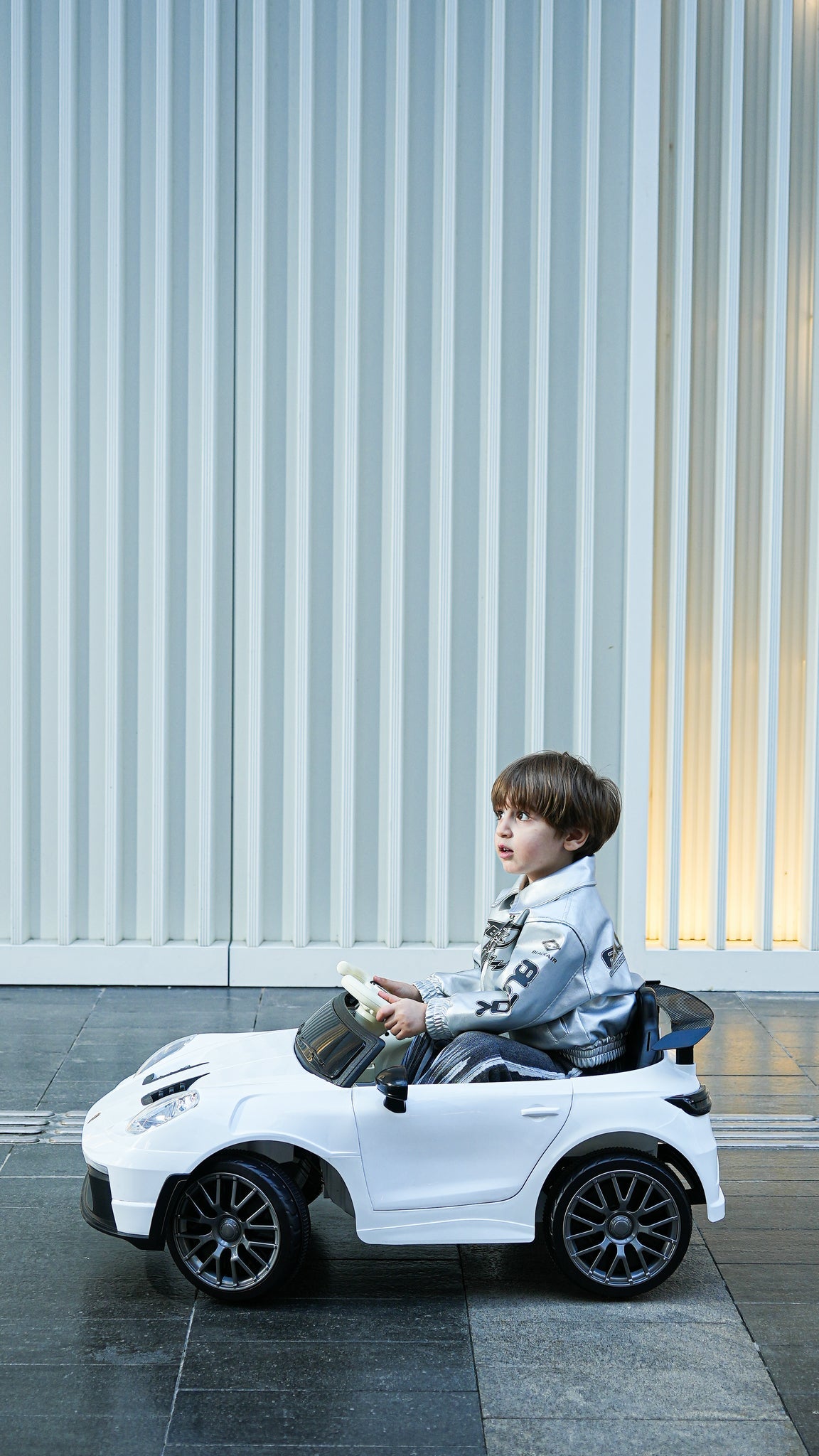 Porsche-Style 12V Kids Ride-On Car | Remote Control, LED Lights & Suspension
