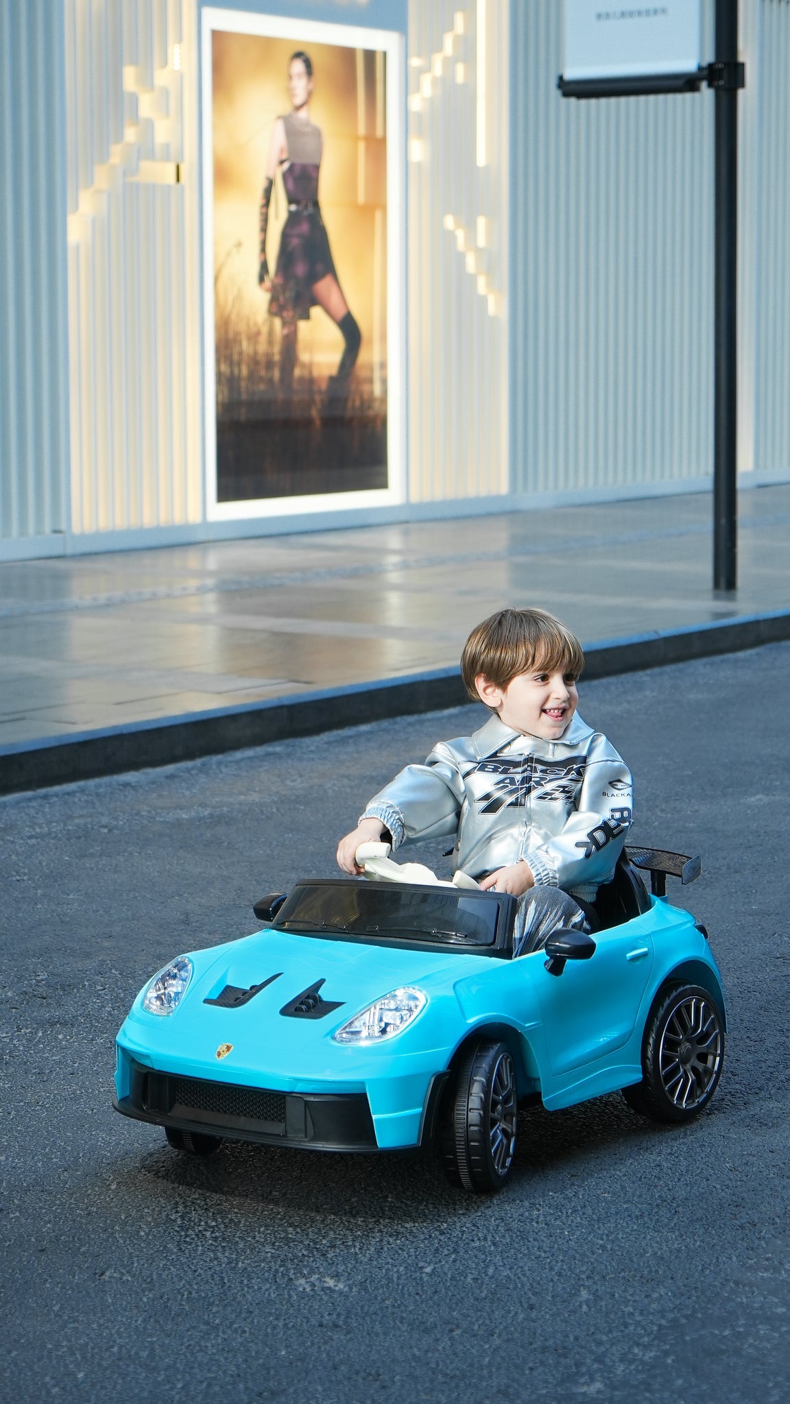 Porsche-Style 12V Kids Ride-On Car | Remote Control, LED Lights & Suspension