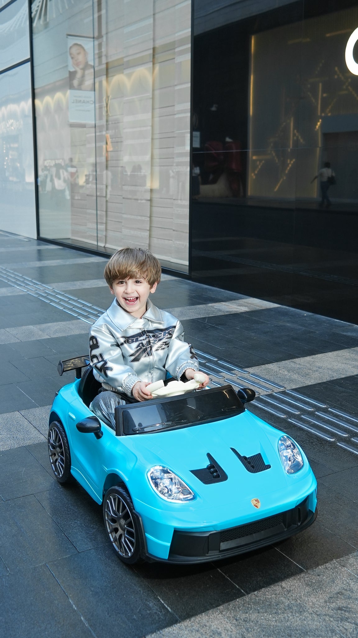 Porsche-Style 12V Kids Ride-On Car | Remote Control, LED Lights & Suspension