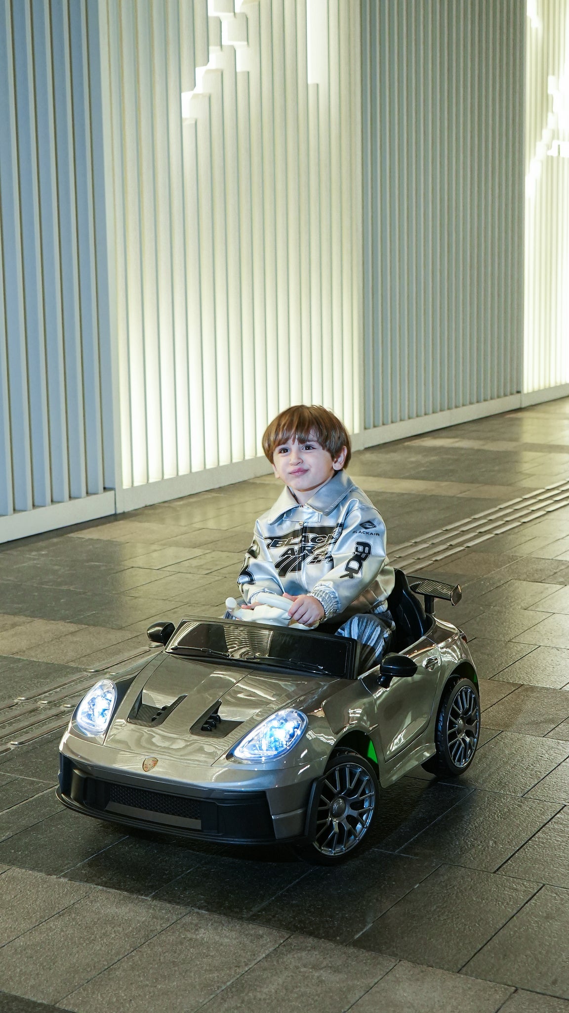 Porsche-Style 12V Kids Ride-On Car | Remote Control, LED Lights & Suspension