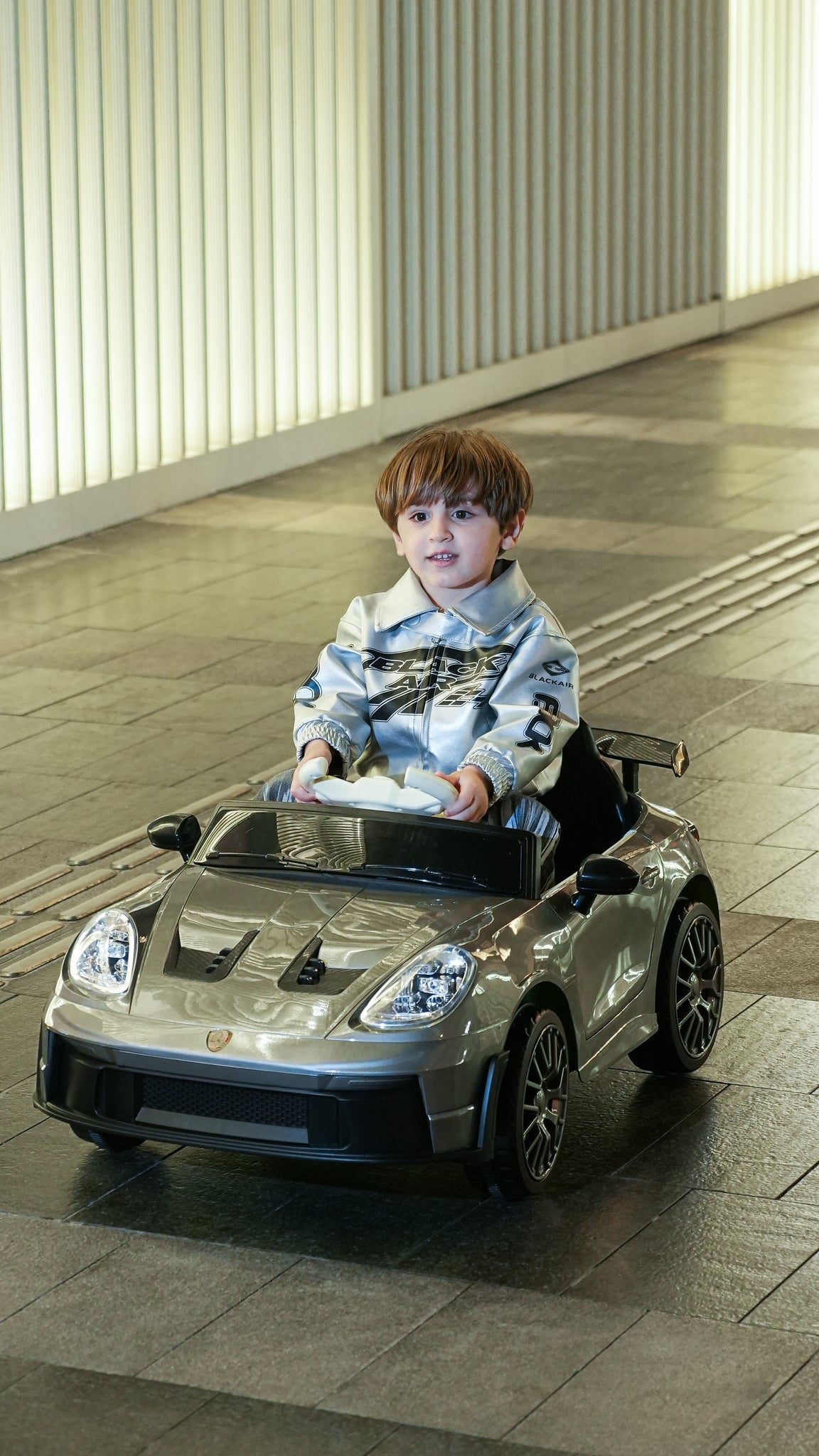 Porsche-Style 12V Kids Ride-On Car | Remote Control, LED Lights & Suspension