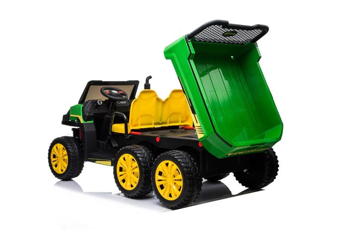 24V Farm Truck Tractor w/ Tipper 4x4 Kids Ride On Car | 800 Watts + 6 wheels + Bluetooth