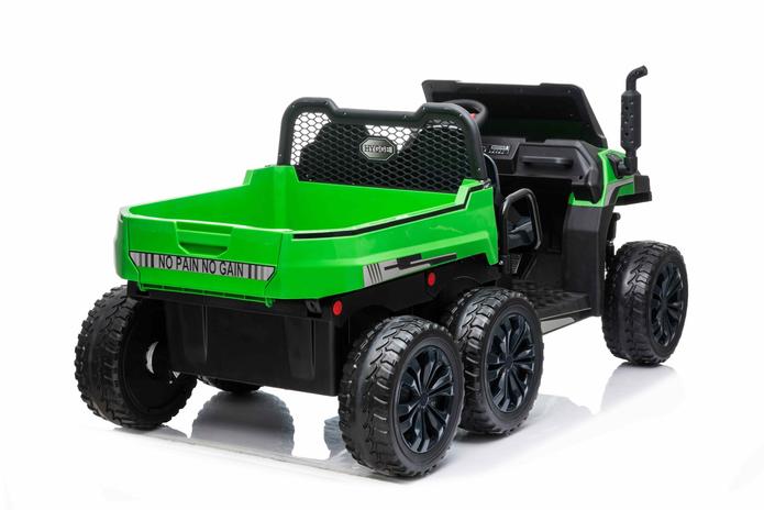 24V Farm Truck Tractor w/ Tipper 4x4 Kids Ride On Car | 800 Watts + 6 wheels + Bluetooth