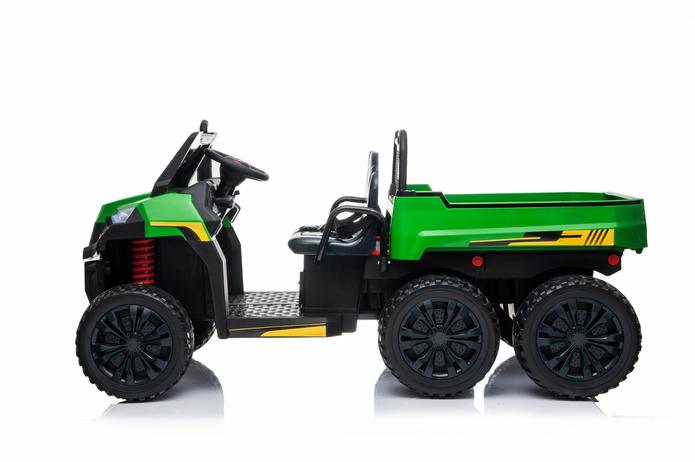 24V Farm Truck Tractor w/ Tipper 4x4 Kids Ride On Car | 800 Watts + 6 wheels + Bluetooth