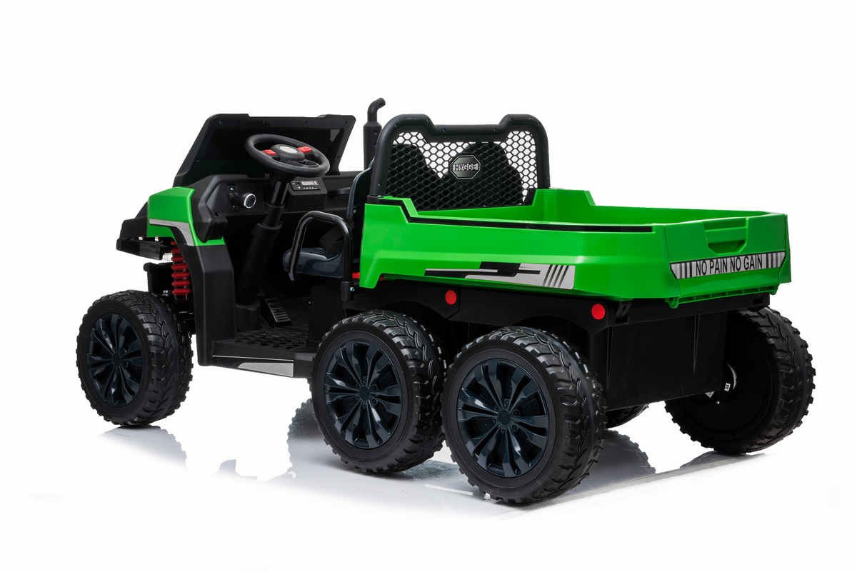 24V Farm Truck Tractor w/ Tipper 4x4 Kids Ride On Car | 800 Watts + 6 wheels + Bluetooth